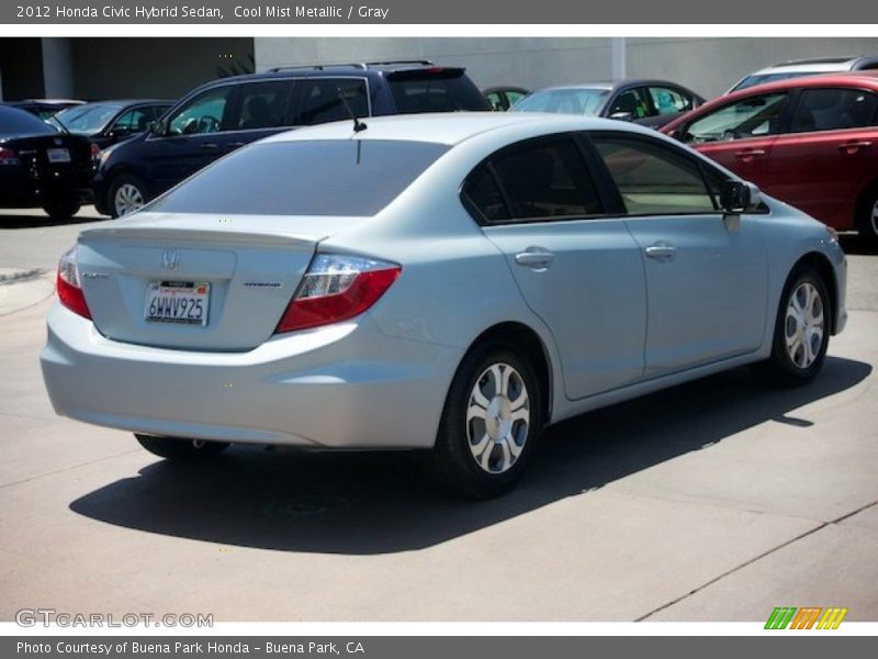 Cool Mist Metallic / Gray 2012 Honda Civic Hybrid Sedan