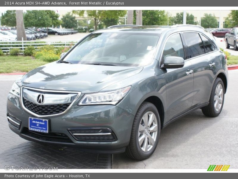 Forest Mist Metallic / Eucalyptus 2014 Acura MDX SH-AWD Advance