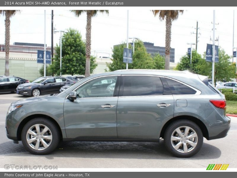 Forest Mist Metallic / Eucalyptus 2014 Acura MDX SH-AWD Advance