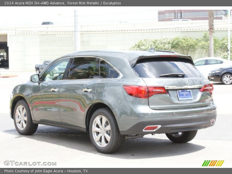 Forest Mist Metallic / Eucalyptus 2014 Acura MDX SH-AWD Advance