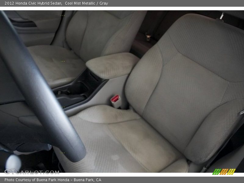 Cool Mist Metallic / Gray 2012 Honda Civic Hybrid Sedan