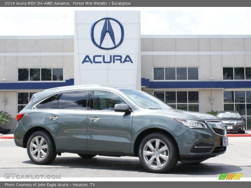 Forest Mist Metallic / Eucalyptus 2014 Acura MDX SH-AWD Advance
