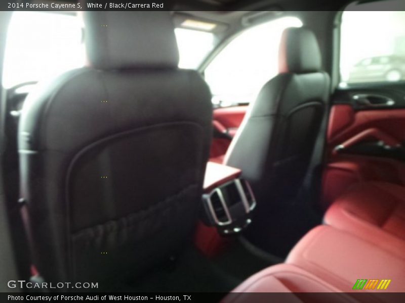 White / Black/Carrera Red 2014 Porsche Cayenne S