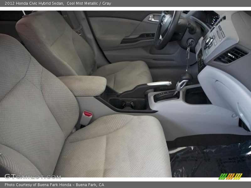 Cool Mist Metallic / Gray 2012 Honda Civic Hybrid Sedan
