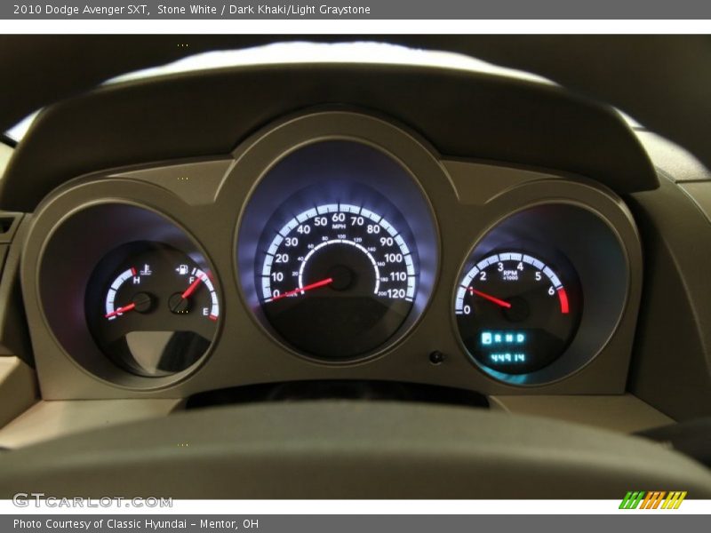 Stone White / Dark Khaki/Light Graystone 2010 Dodge Avenger SXT