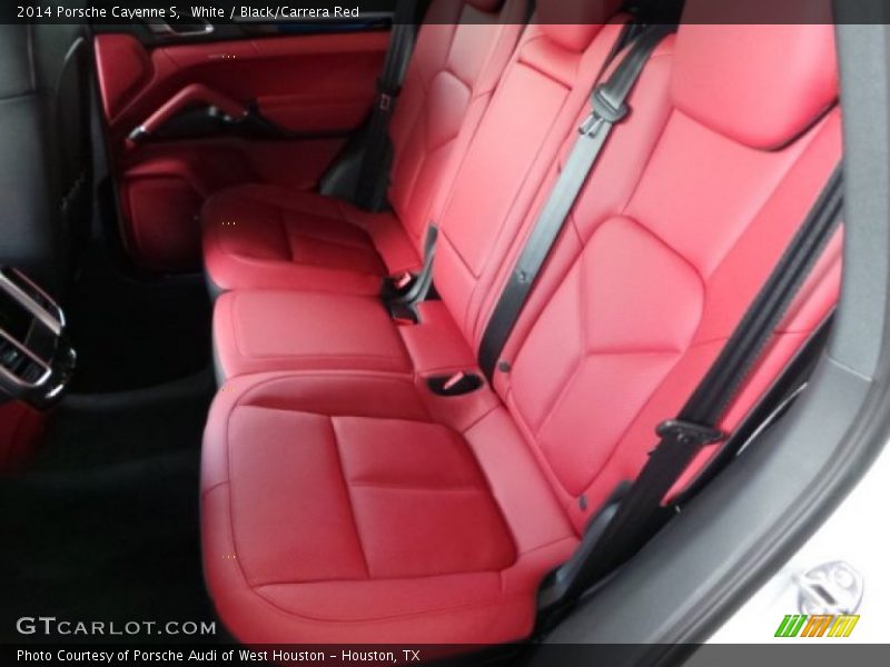White / Black/Carrera Red 2014 Porsche Cayenne S