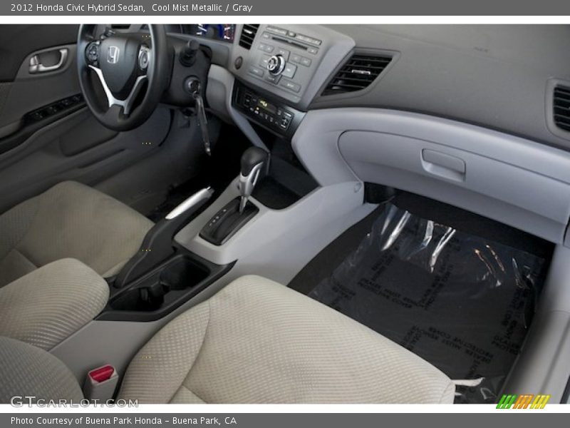 Cool Mist Metallic / Gray 2012 Honda Civic Hybrid Sedan