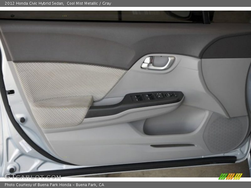 Cool Mist Metallic / Gray 2012 Honda Civic Hybrid Sedan