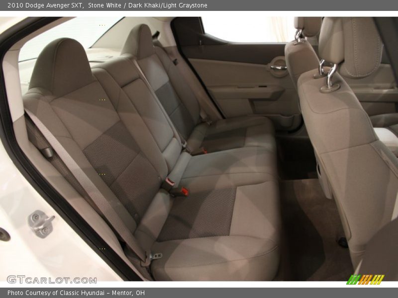 Stone White / Dark Khaki/Light Graystone 2010 Dodge Avenger SXT