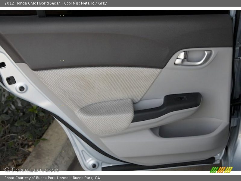 Cool Mist Metallic / Gray 2012 Honda Civic Hybrid Sedan