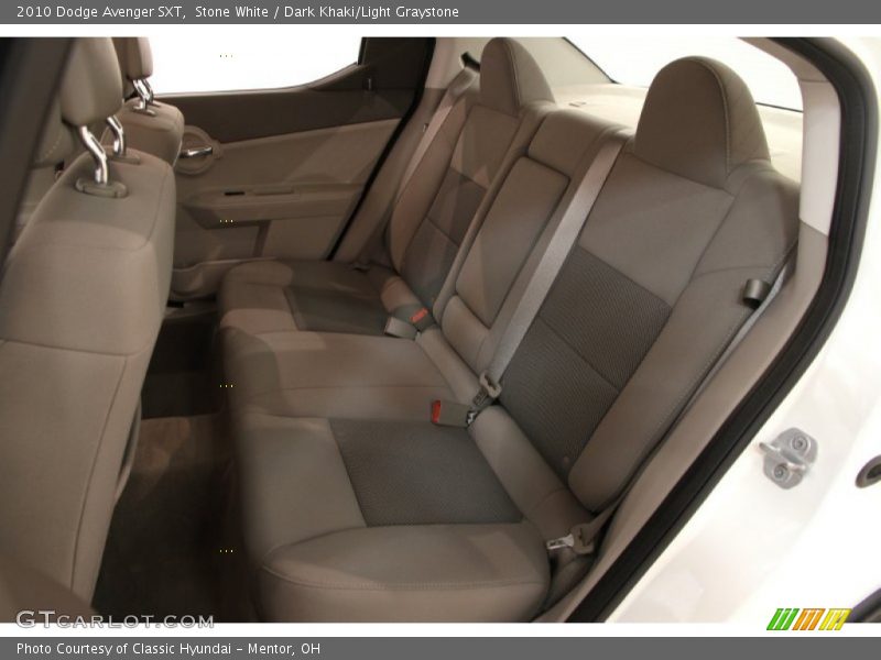 Stone White / Dark Khaki/Light Graystone 2010 Dodge Avenger SXT