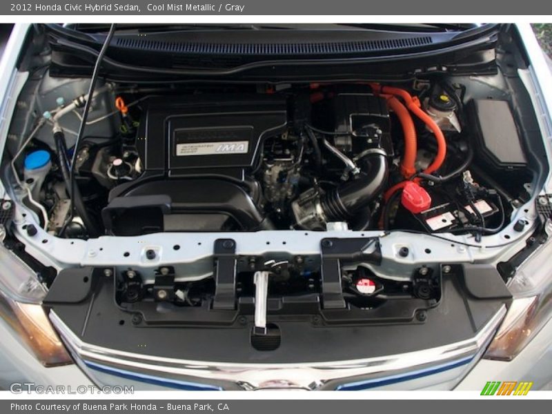 Cool Mist Metallic / Gray 2012 Honda Civic Hybrid Sedan