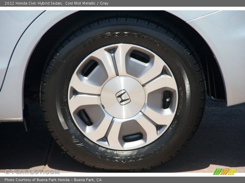 Cool Mist Metallic / Gray 2012 Honda Civic Hybrid Sedan