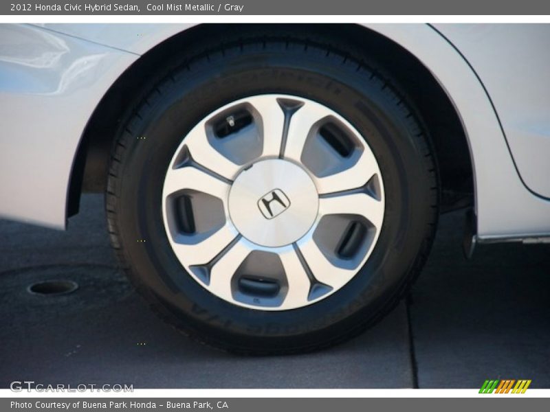 Cool Mist Metallic / Gray 2012 Honda Civic Hybrid Sedan