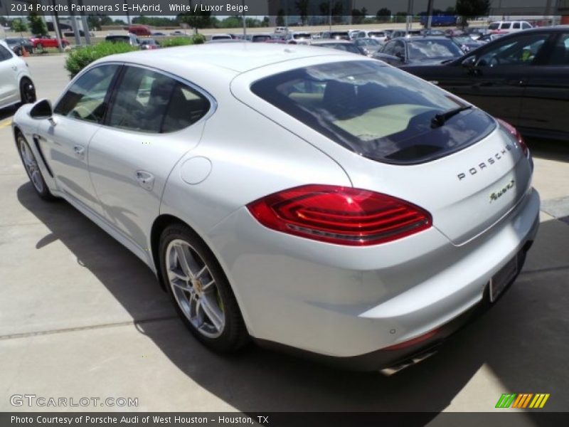 White / Luxor Beige 2014 Porsche Panamera S E-Hybrid