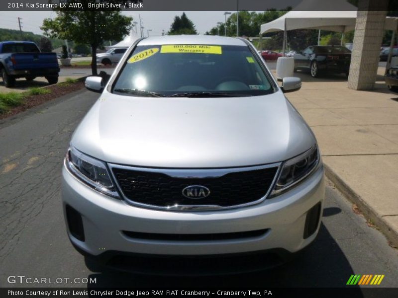 Bright Silver / Black 2014 Kia Sorento LX AWD