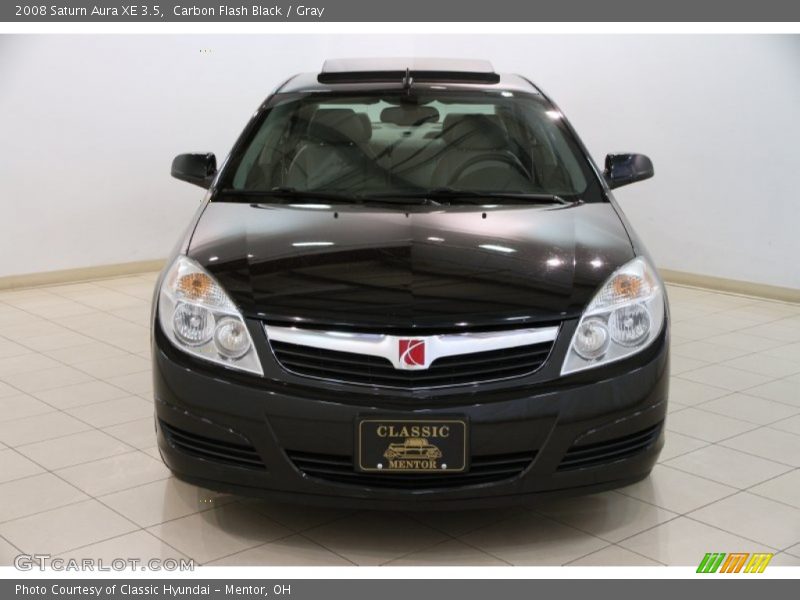 Carbon Flash Black / Gray 2008 Saturn Aura XE 3.5