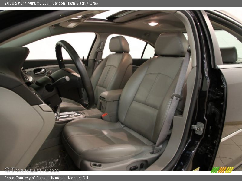 Carbon Flash Black / Gray 2008 Saturn Aura XE 3.5