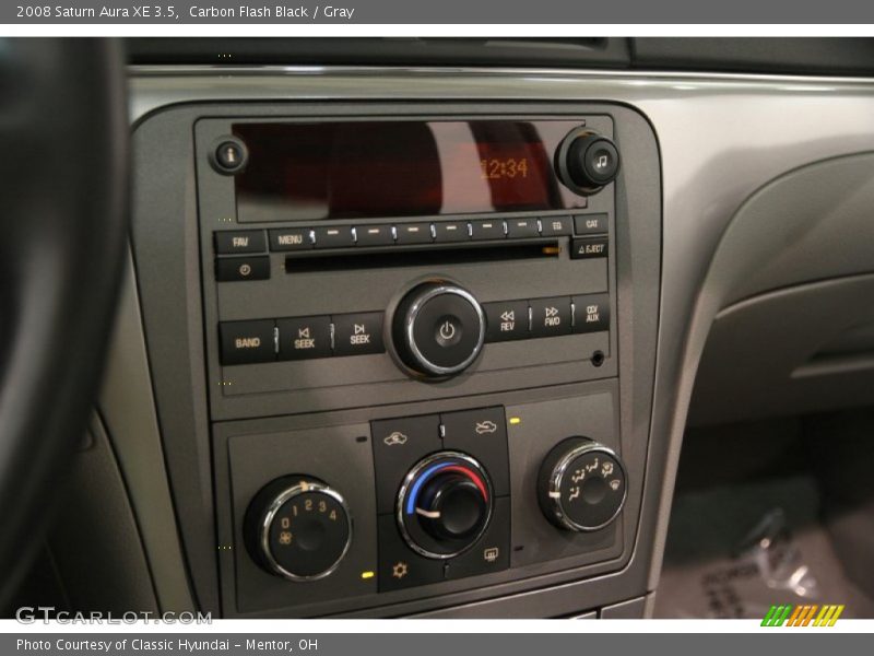 Carbon Flash Black / Gray 2008 Saturn Aura XE 3.5