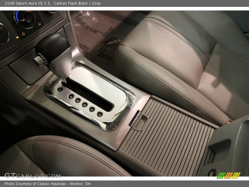Carbon Flash Black / Gray 2008 Saturn Aura XE 3.5