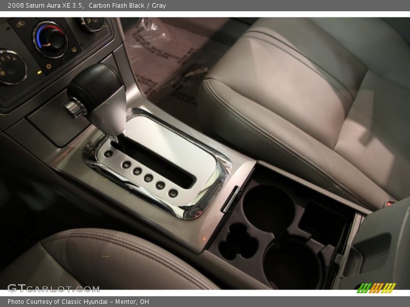 Carbon Flash Black / Gray 2008 Saturn Aura XE 3.5