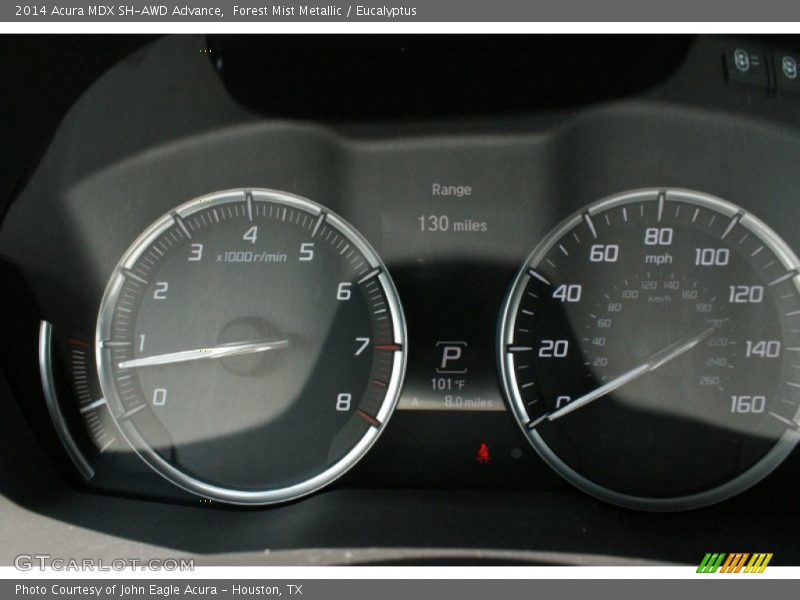 Forest Mist Metallic / Eucalyptus 2014 Acura MDX SH-AWD Advance