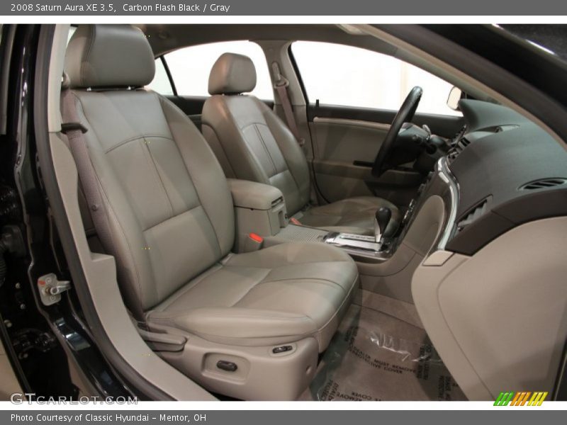 Carbon Flash Black / Gray 2008 Saturn Aura XE 3.5
