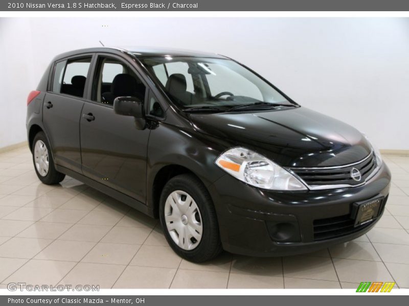 Espresso Black / Charcoal 2010 Nissan Versa 1.8 S Hatchback