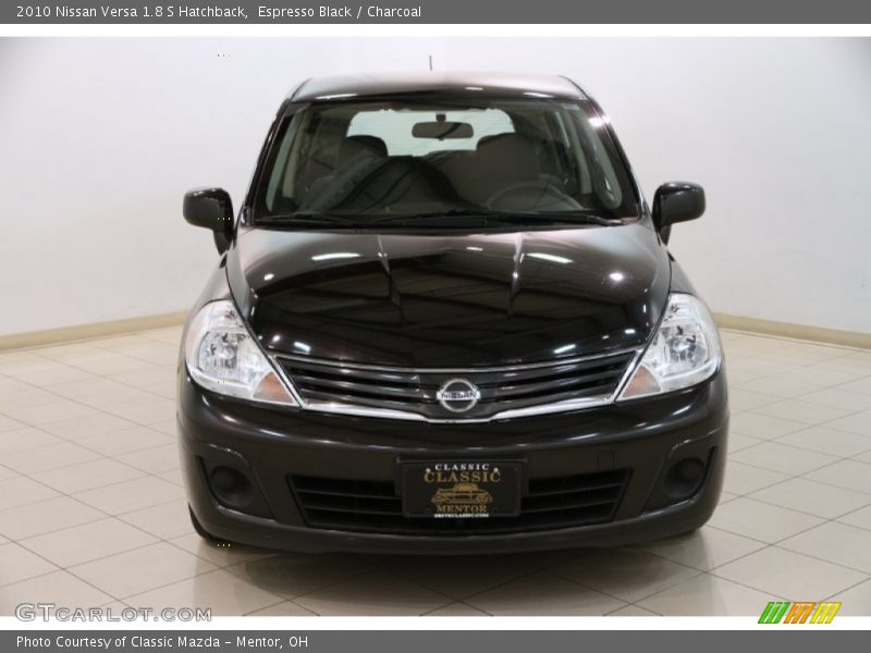 Espresso Black / Charcoal 2010 Nissan Versa 1.8 S Hatchback