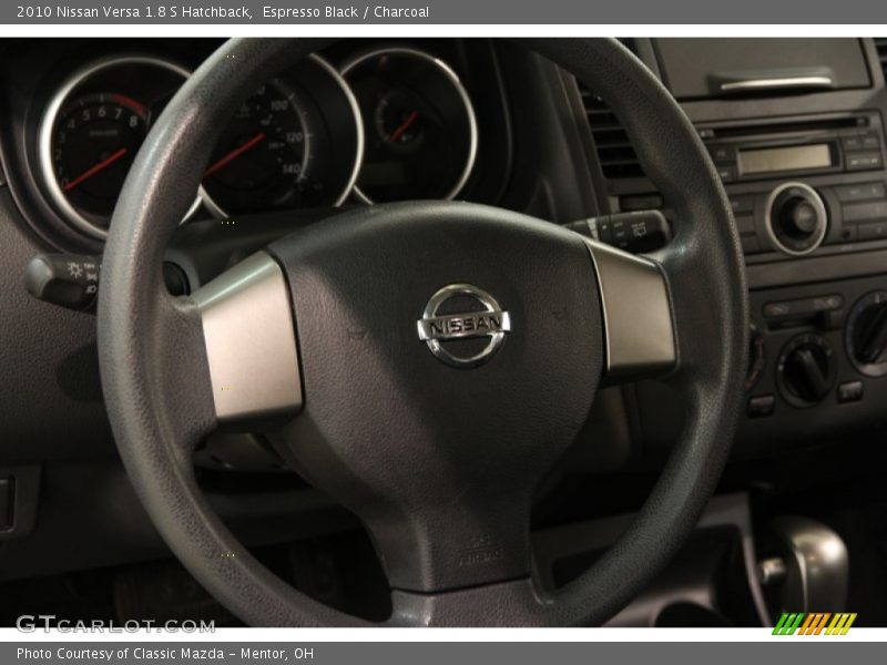 Espresso Black / Charcoal 2010 Nissan Versa 1.8 S Hatchback