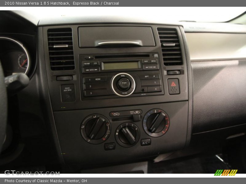 Espresso Black / Charcoal 2010 Nissan Versa 1.8 S Hatchback