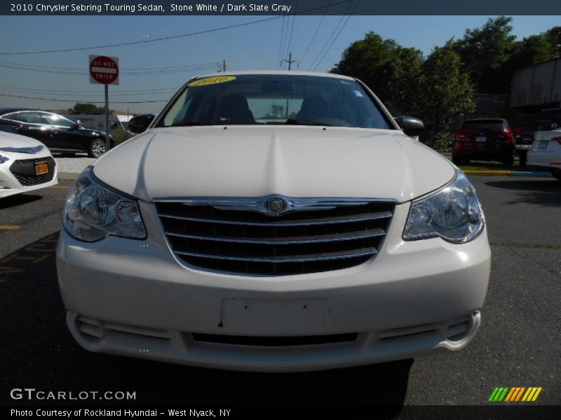 Stone White / Dark Slate Gray 2010 Chrysler Sebring Touring Sedan