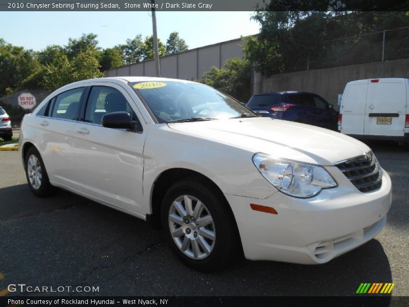 Stone White / Dark Slate Gray 2010 Chrysler Sebring Touring Sedan