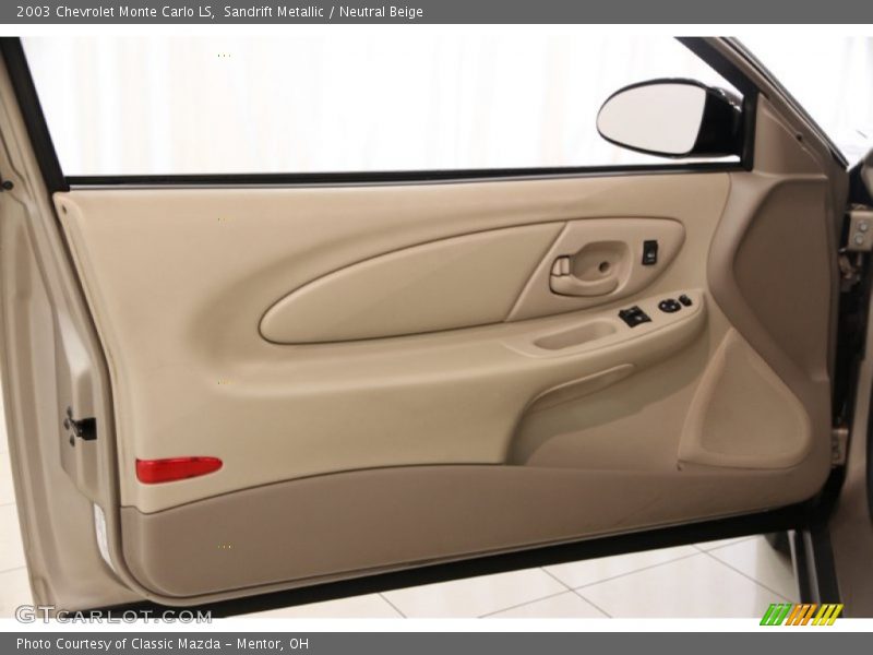 Door Panel of 2003 Monte Carlo LS