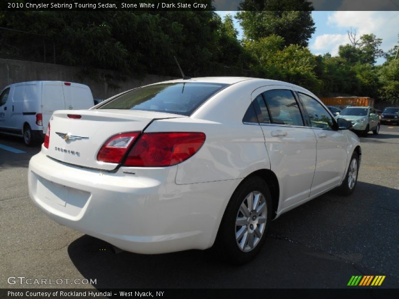 Stone White / Dark Slate Gray 2010 Chrysler Sebring Touring Sedan