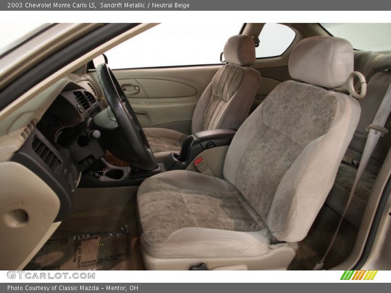  2003 Monte Carlo LS Neutral Beige Interior