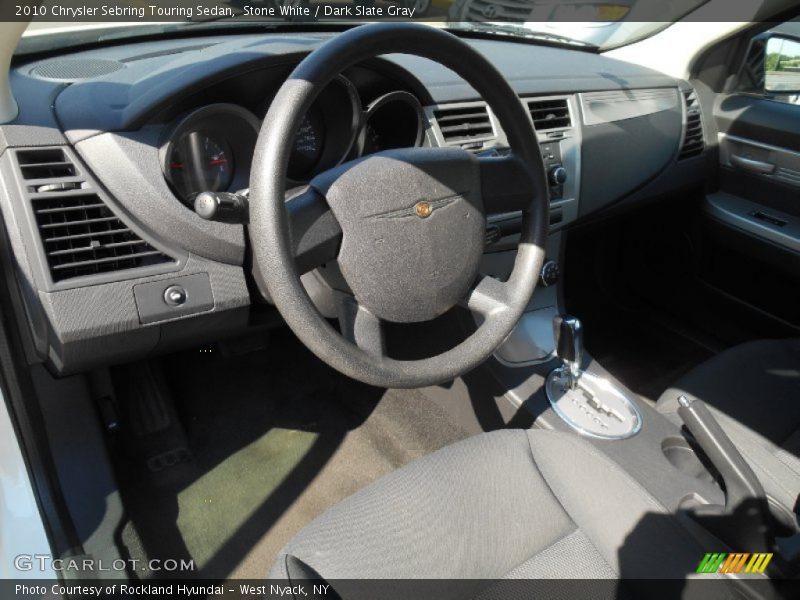 Stone White / Dark Slate Gray 2010 Chrysler Sebring Touring Sedan