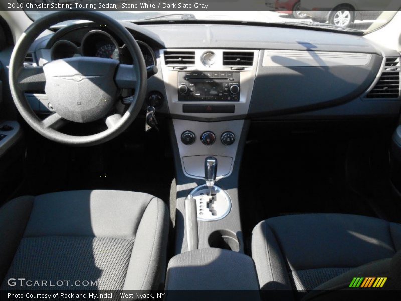Stone White / Dark Slate Gray 2010 Chrysler Sebring Touring Sedan