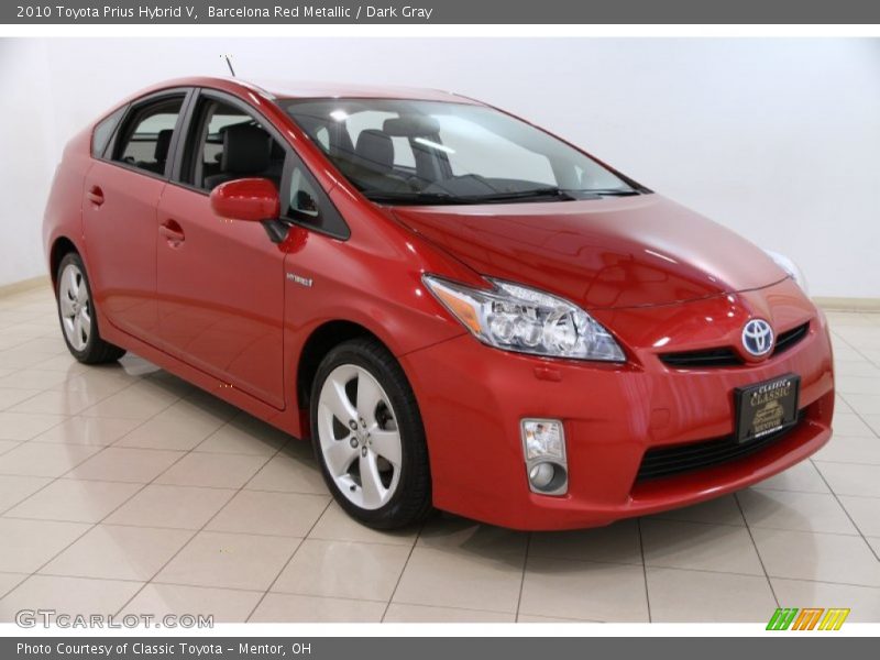 Barcelona Red Metallic / Dark Gray 2010 Toyota Prius Hybrid V