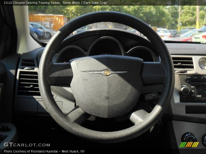 Stone White / Dark Slate Gray 2010 Chrysler Sebring Touring Sedan