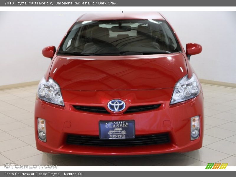 Barcelona Red Metallic / Dark Gray 2010 Toyota Prius Hybrid V