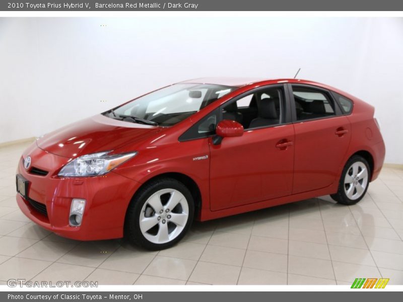 Barcelona Red Metallic / Dark Gray 2010 Toyota Prius Hybrid V