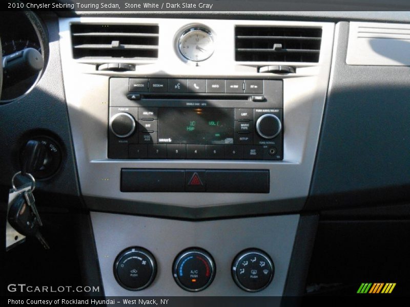 Stone White / Dark Slate Gray 2010 Chrysler Sebring Touring Sedan