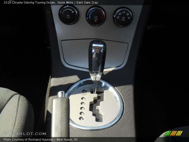 Stone White / Dark Slate Gray 2010 Chrysler Sebring Touring Sedan