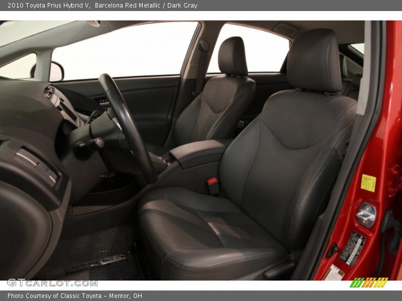 Barcelona Red Metallic / Dark Gray 2010 Toyota Prius Hybrid V