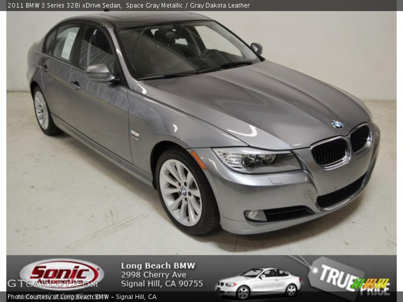 Space Gray Metallic / Gray Dakota Leather 2011 BMW 3 Series 328i xDrive Sedan