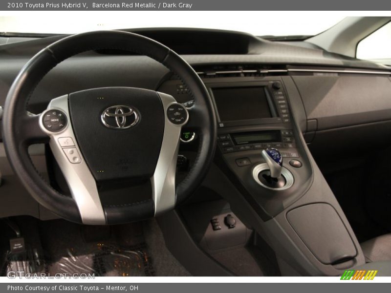 Barcelona Red Metallic / Dark Gray 2010 Toyota Prius Hybrid V