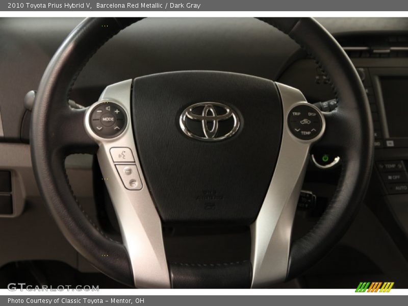 Barcelona Red Metallic / Dark Gray 2010 Toyota Prius Hybrid V