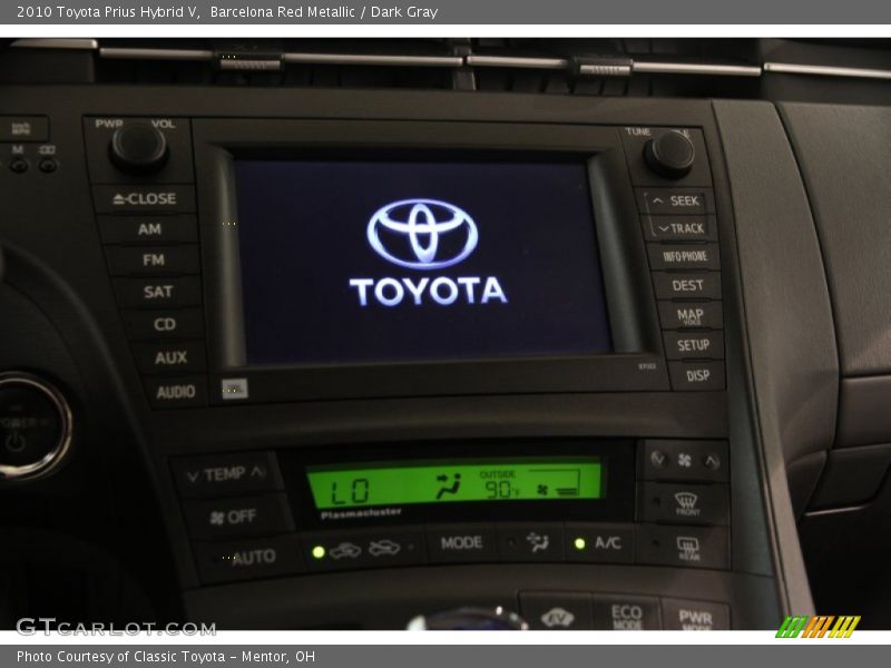 Barcelona Red Metallic / Dark Gray 2010 Toyota Prius Hybrid V