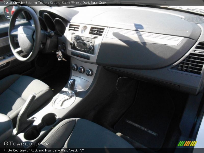 Stone White / Dark Slate Gray 2010 Chrysler Sebring Touring Sedan